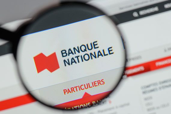 Le site web de la Banque Nationale