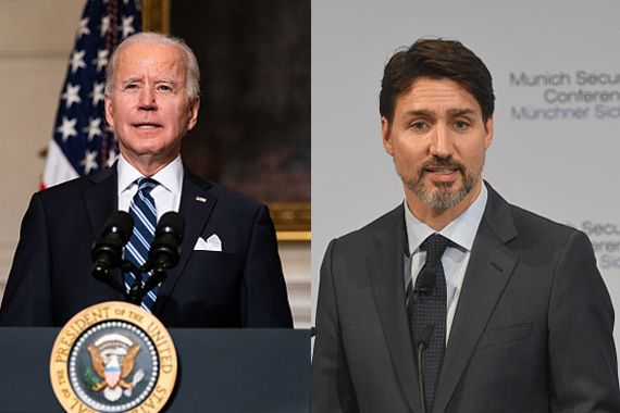 Joe Biden et Justin Trudeau