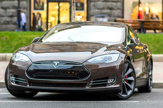 Un véhicule Tesla