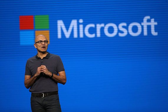 Le PDG de Microsoft, Satya Nadella