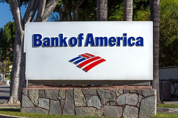 Un logo de Bank of America.