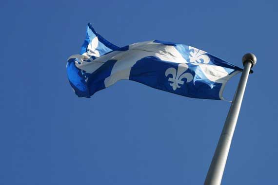 Un drapeau du Québec