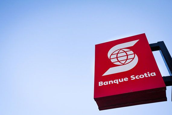 Le logo de la Banque Scotia.