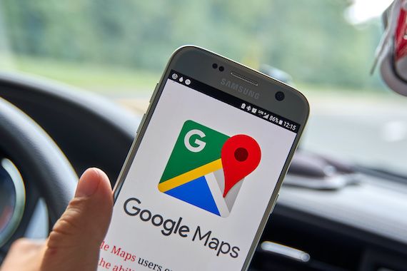 Google Maps en voiture