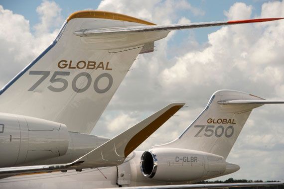 L'appareil Global 7500, de Bombardier