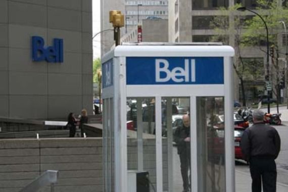 Une cabine téléphonique de Bell