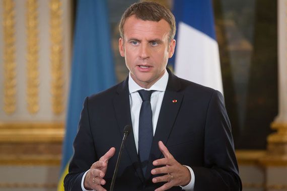 Le président de la France, Emmanuel Macron.